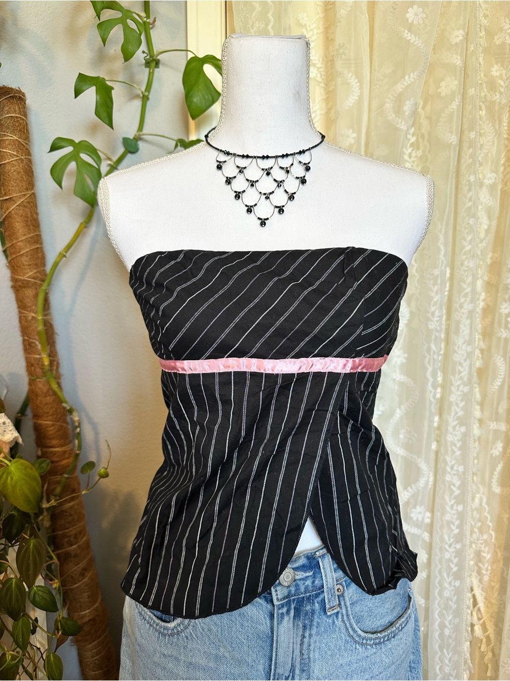Y2K Rave Office Siren Tube Top